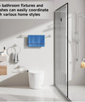 Complete Four Piece Bath Accessory Set With A 24 Inch Towel Bar Toilet Paper Holder Towel Ring And Robe Hook In Brushed Nickel Finish