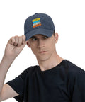 Lightweight Navy Blue Cap for Women with Dope Front Artwork Adjustable Buckle One Size Fits Most Casual Everyday Hat