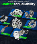 Plug-And-Play Alternator Replacement components for Kia Sorento 2.4L 2012-2014, Optima 2.0L 2014, Hyundai Sonata 2014