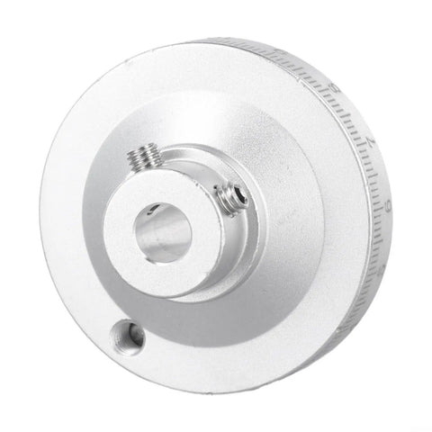 Top Shelf Aluminum Mini Handwheel, Rock Solid Manual Dial, 50Mm Slide Control for CNC lathes, engraved scale, 8Mm bore.