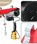 Heavy Duty PA1000 Electric Hoist 2200 Lbs Capacity Wired Remote Control with 13ft sling for industrial lifting use.