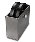 NINOSO 6x2 in V-groove cast-iron wheel with metal mounting box, single wheel.