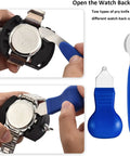 All in One Watch Repair Press Tool Set 16 Pieces Kit With Dies 18mm To 50mm Case Open Pry Blades Case Closer
