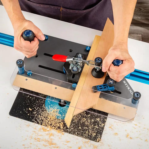 Using Half Lap Jig For Woodworking That Makes Tight Clean Joints Easy On Any Router Table Portable Durable Pro Grade Precision Sled