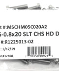 Built Like A Tank Stainless Steel Slotted Cheese Head Machine Screw Din84 M5X20 Precision Metric Thread A2 70 Grade pack of 25 in packaging