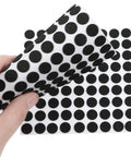 Premium Self Adhesive Felt Pads Keep Your Homebase Squeaky Clean And Scratch Free With No Drama Peel And Stick Backing For Cabinets Drawers And Hardwood Floors In A Solid 261 Unit Pack That Always Nails It, showing black felt bumper pads on adhesive sheet.