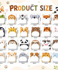 Dope 24 Pack Cartoon Animal Sticky Notes Set With 1152 Sheets showing 24 animal designs, each 60mm, for decor and notes