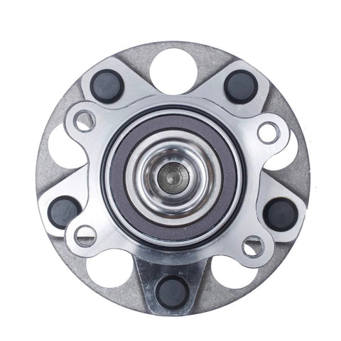 Top view of Rear Wheel Bearing And Hub Assembly For Honda Civic 2006 2011 Dx Lx Si Ex Gx And Acura CSX 2006 2011 OEM Grade 5 Lug With ABS Bolt In Replacement For A Smooth Quiet Ride
