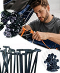 Man using Heavy Duty Universal Nylon Cable Tie Buckles Self Locking Zip Ties Holder For Auto Bumpers Retainers And Fasteners