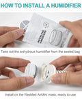 Disposable Waterless Humidifier Plus Kit For AirMini With N20 Connector 12 Pack installation steps for ease of use