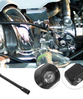 Flexible Socket Extension Sleeve Half Inch Drive Bendable Wrench Rod, 350mm Long for Automotive and Home Repair shown in use