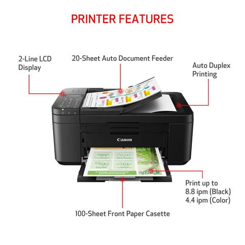 All In One Wireless Printer For Home Office Use With Auto Document Feeder And Built In Fax A Real Workhorse 4 In 1 Print Copy Scan And Fax Mobile Printing Auto Duplex Energy Efficient Black