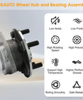 Front Wheel Bearing Hub Assembly 513325 Compatible With 2012 To 2020 Chrysler 300, Dodge Challenger And Charger With ABS