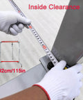 Heavy Duty 10.5 Foot Adjustable Gantry Crane With 4000 Lb Capacity, Height Range 9.85 To 13.9 Feet, Portable Garage Hoist And Rigging Kit, image showing inside clearance measurement of 292cm/115in