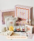 Air Dry Clay Pottery Kit For Adults Complete Craft Set With Tools Paints And Guide Beginner Friendly No Kiln Needed