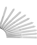 Dual Direction Swage Lag Screws For One Eighth Inch Stainless Steel Cable Railing With Left And Right Hand Threads