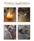 Product application of Brass Brazing Rod Set of Seven for Copper and Steel Welding, various metalworking demonstrations