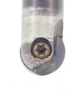 1 Inch Diameter Ball Nose End Mill, Indexable, 2 Flute Center Cut, 9 1 8 Inch Overall Length, 1 Inch Shank, cutting edge detail