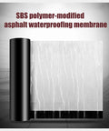 Grizzled Crew Approved Roof Patch Tape With Thick Bitumen Base And Cool Reflective Foil Self Adhesive Heavy Duty Weatherstripping Roll For Sealing Cracks Or Sneaky Leaks Anywhere with visible SBS polymer membrane