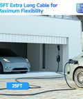 Level 2 EV Charger 40 Amp 240 V 9.6 kW Portable Home Charging Station With NEMA 14-50P 25 Ft Cable charging two cars