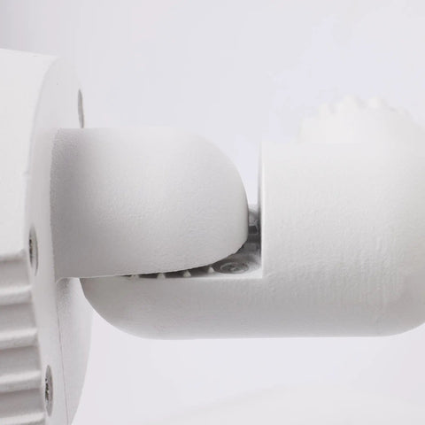 Close-up of Dual Head Outdoor Led Security Light With 3000K Warm White Weatherproof Wall Mount Energy Star Certified 2KV