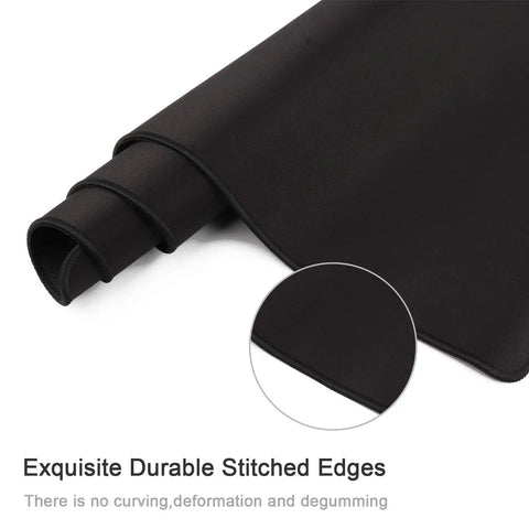 Ultra Large Gaming Mouse Pad XXL 23.6 By 11.8 Inches With Non Slip Rubber Base For Precision And Speed showing rolled edge detail