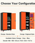 Heavy Duty Storage Cabinet With Built In Tool Drawer And Adjustable Shelves, Built To Last Reinforced Steel Construction For Tough Workshops, Keeps Screws Bits Tape Measures And Small Hardware Organized And Ready For Grab And Go Use, 180 x 100 x 50 cm