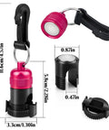 Magnetic Scuba Regulator Hose Holder For Octopus And Hose, Adjustable Tank Retainer Clip Attaches To Your BCD For Easy Quick Release And Safety, Red 2 Pack