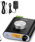 S5000 FM Radio Receiver with Si4730 Chip, Bluetooth and AUX, showing tuner, 33ft cable, retractable 3.3ft antenna, and power adapter