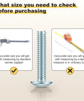 Top Shelf Steel Phillips Head Machine Screws No 10-24 By Half Inch 100 Pack displayed with measuring tools for size accuracy.