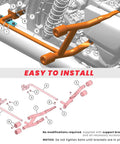 Badass Saddlebag Guard Crash Bar For Harley Touring Motorcycles Street Glide Road Glide Road King Electra Ultra Limited 2014 To 2026 installation diagram with labeled parts.