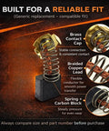 Carbon Brush Replacement Kit 0.6 x 0.27 x 0.7 Inches 16 x 7 x 18mm For Makita Angle Grinder GA7021 illustration of components