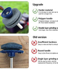 Double Layer Corundum Lawn Mower Blade Sharpener for Any Drill Universal Sharpening Tool With Dual Grindstones