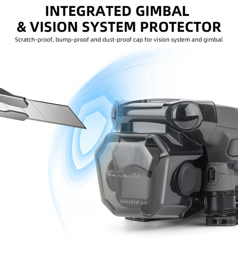 Gimbal Guard And Vision System Protector For Mavic 3 Pro Drone By DJI, Scratch Proof Lens Cap being tested for scratch resistance