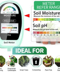 2 In 1 Soil Moisture And pH Tester With Dual Screen For Plants Gardens Lawns Farms And Indoor Outdoor Use Easy Readings