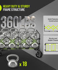 34 Inch Extra Long Collapsible Wagon With All Terrain Wheels 360 lb Heavy Duty Cart showcasing a load capacity of 360 lbs