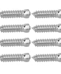 Rock Solid M6x6mm Snow Tire Studs Featuring Tungsten Steel Anti Skid Spikes and Heavy Duty Screws set of 8 metal tire studs.