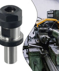 Collet Chuck Holder For Tomrach C3-4 ER20A 1.38L CNC, silver finish, in industrial metalworking setting