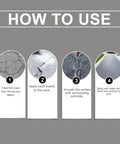 Instructions for using Super Durable Knockout Performance Concrete Crack Filler Waterproof Sealant for repairs.