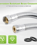Swivel Garden Hose Adapter Protector With All Metal Construction And Three Quarter Inch Connection Extends Your Hose For Flexible Angles Prevents Kinks And Leaks For No Fuss Watering Reach And Durable Hose Extension. 3/4in brass swivel hose adapter