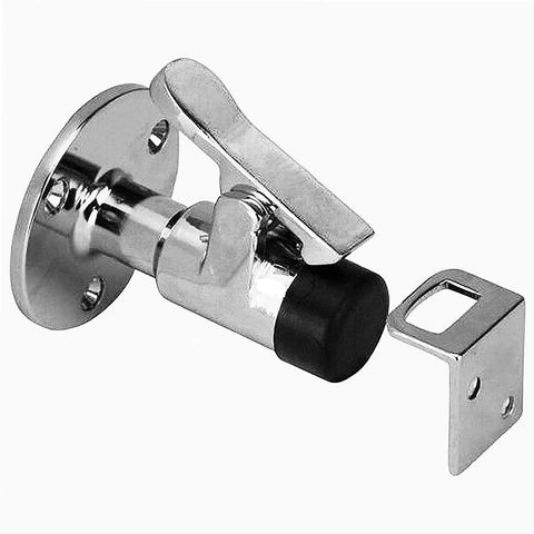 Marine Grade 316 Stainless Steel Heavy Door Stopper Catch Set With Mirror Finish For Boats Yachts Ships Hatch Doors Holds Open And Prevents Collisions Rugged All Weather Marine Hardware