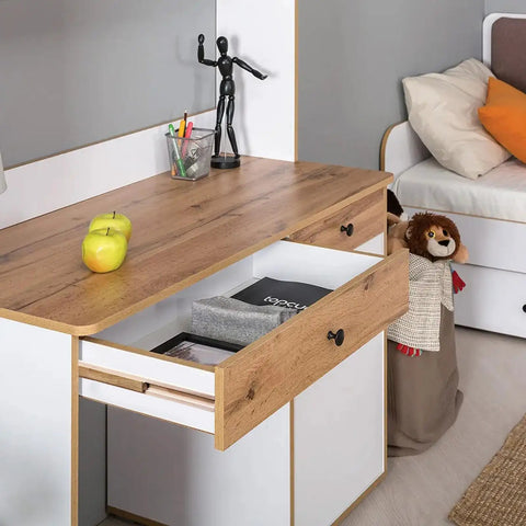 Rock Solid Beech Wood Drawer Slides Center Mount Cabinet Hardware Includes Six Piece Set showcasing drawers and smooth glides.