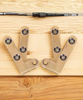 Two Pack Bronze Hidden Pivot Door Hinges Heavy Duty Silent Operation Invisible Lateral Pivot Hardware For Secret Doors And Bookcases Soft Close With Smooth Vertical Movement And Easy Install on a wooden surface