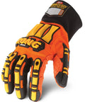 KONG SDX2 05 XL Oil And Gas Safety Impact Gloves Orange Heavy Duty Work Gloves With Metacarpal And Knuckle Protection Abrasion Resistant Palm