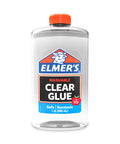 Clear Liquid School Glue For Arts And Crafts, Go To Washable And Non Toxic, 32 Ounces Bottle, Perfect For Slime Making, Bonds Paper Wood