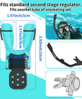 Moldable Scuba Diving Mouthpiece For Snorkel And Regulator Replacement TPE Custom Bite Aqua Mouthpiece diagram and dimensions