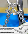 50 Pack 1/4 Inch D Ring Shackles Built Like A Tank 304 Stainless Steel Rigging Hardware for secured chain connections.