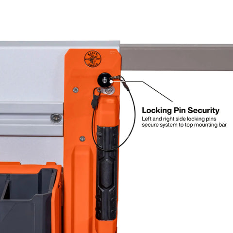 Twenty Inch Wall Mount Tool Rack With Four Heavy Duty Rails Delivering Twenty Five Pounds Per Rail Built Nasty Tough For Man Lifts And Scissor Platforms Jobsite Ready