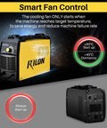 Dope Beginner Friendly MIG Welder 135E Flux Core 110V Inverter With Inner Wire Feeder featuring smart fan control