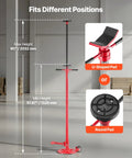 Heavy Duty Underhoist Stand For Vehicle Lifts, 1,653 lb capacity, adjustable height 51.97 to 80 inches, two wheels and pads